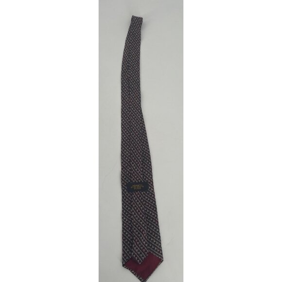Franco Fossi Mens Geometric Silk Tie Italy Multicolor Pattern Elegant & Stylish - Picture 6 of 6